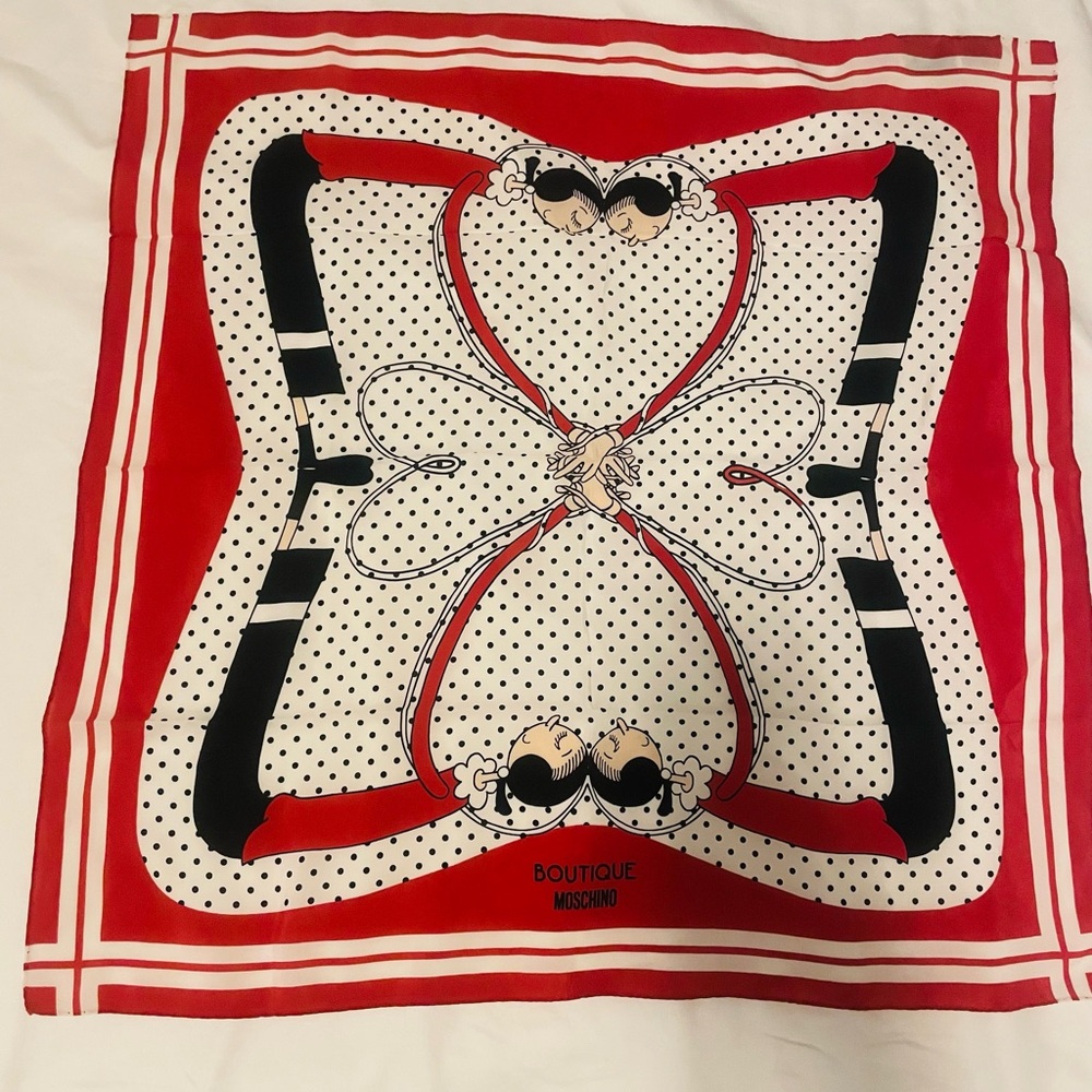 Moschino 100% Silk Scarf
